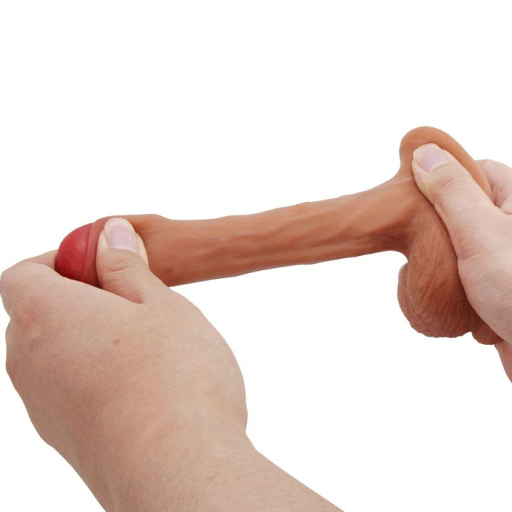 PRETTY LOVE - WARNELL DILDO ULTRA REALISTA E ELÁSTICO 9.5 CM MULATO