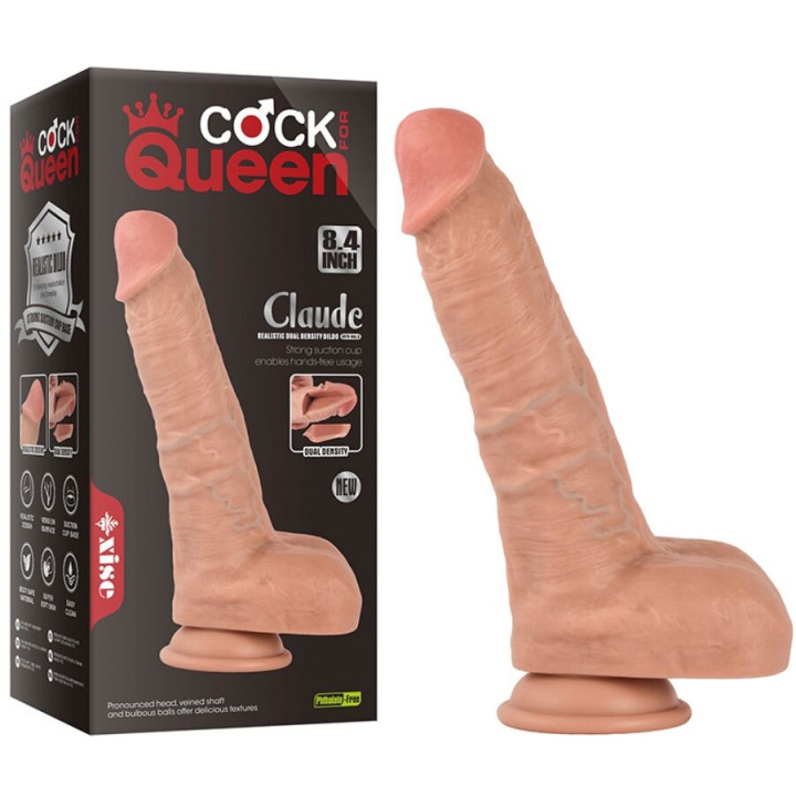 XISE - CLAUDE DILDO REALISTA DE DUPLA DENSIDADE 16.5 CM