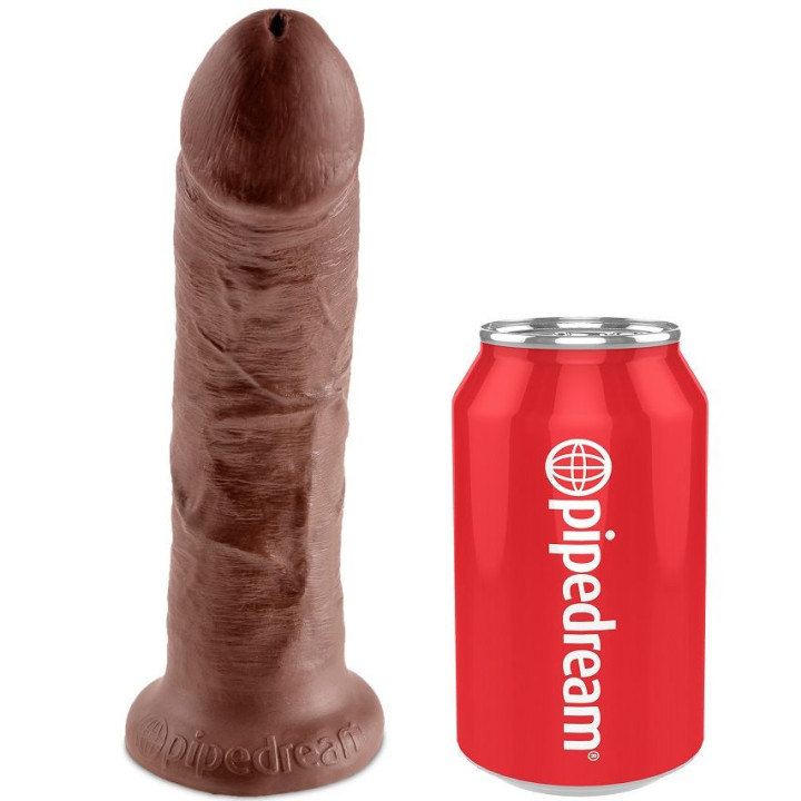 KING COCK - HARNESS COM PÊNIS MARROM REALISTA 20.3 CM