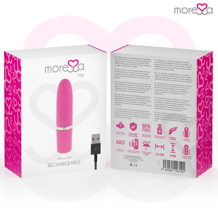 MORESSA - IVY VIBRADOR ESTIMULADOR VIAGEM ROSA