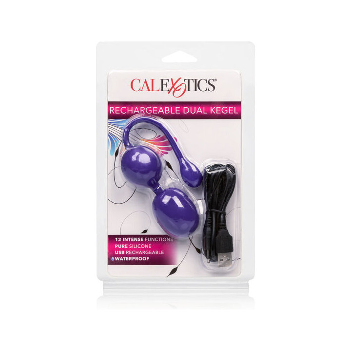 CALEXOTICS - RECARREGVEL DUPLO KEGEL ROXO