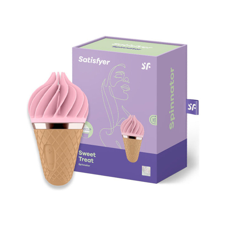SATISFYER - SWEET TREAT SPINNATOR MARROM E ROSA