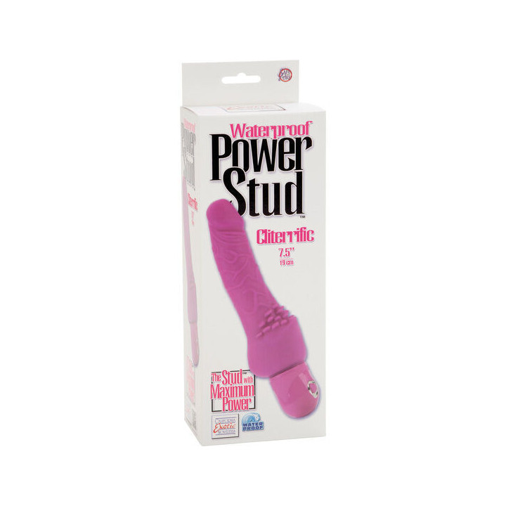 CALEXOTICS - VIBRADOR POWER STUD CLITERRIFIC ROSA