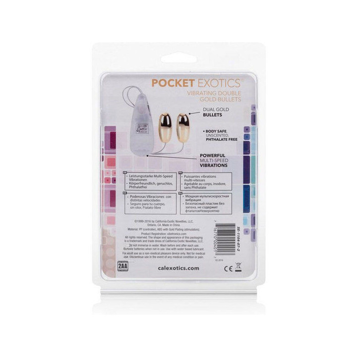 CALEXOTICS - BALAS VIBRATÓRIAS GOLD DUO