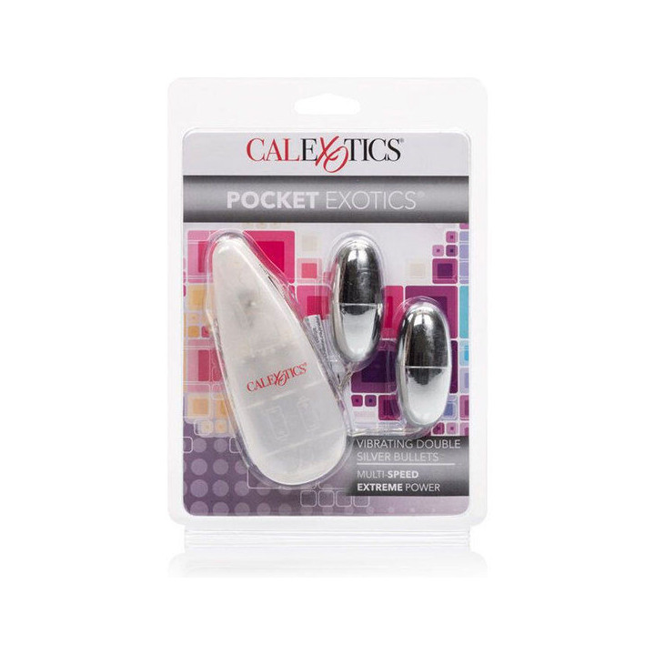 CALEXOTICS - BALAS VIBRATÓRIAS PRATA DUO