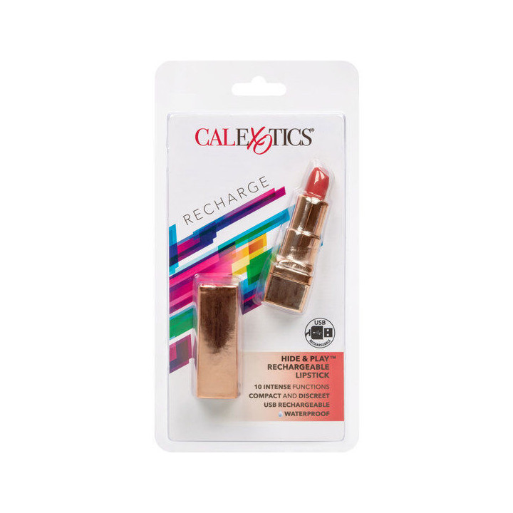 CALEXOTICS - BATOM RECARREGVEL BALA HIDE & PLAY VERMELHO