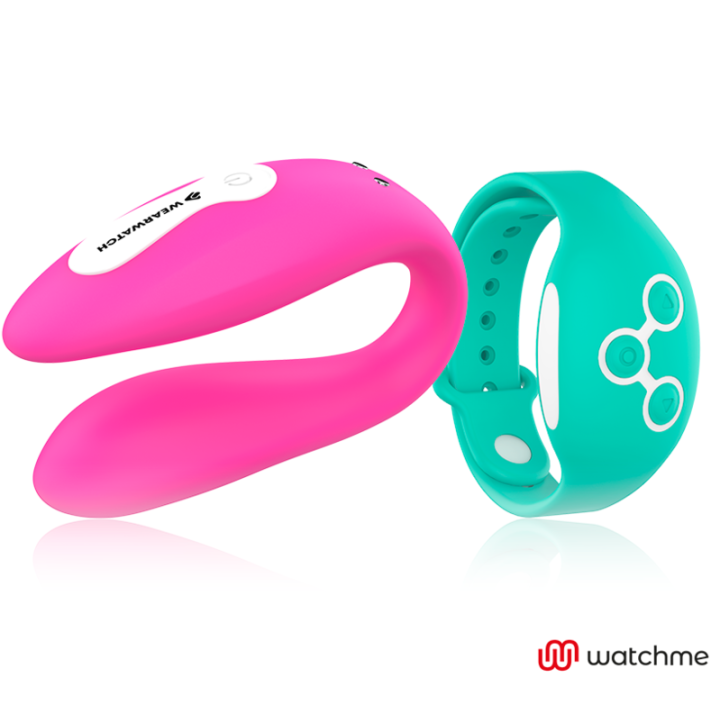 WEARWATCH - VIBRADOR WATCHME DE TECNOLOGIA DUPLA FÚCSIA / ÁGUA DO MAR