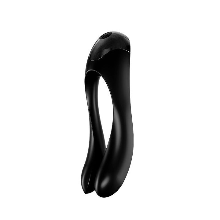 SATISFYER - VIBRADOR DE DEDO CANDY CANE PRETO