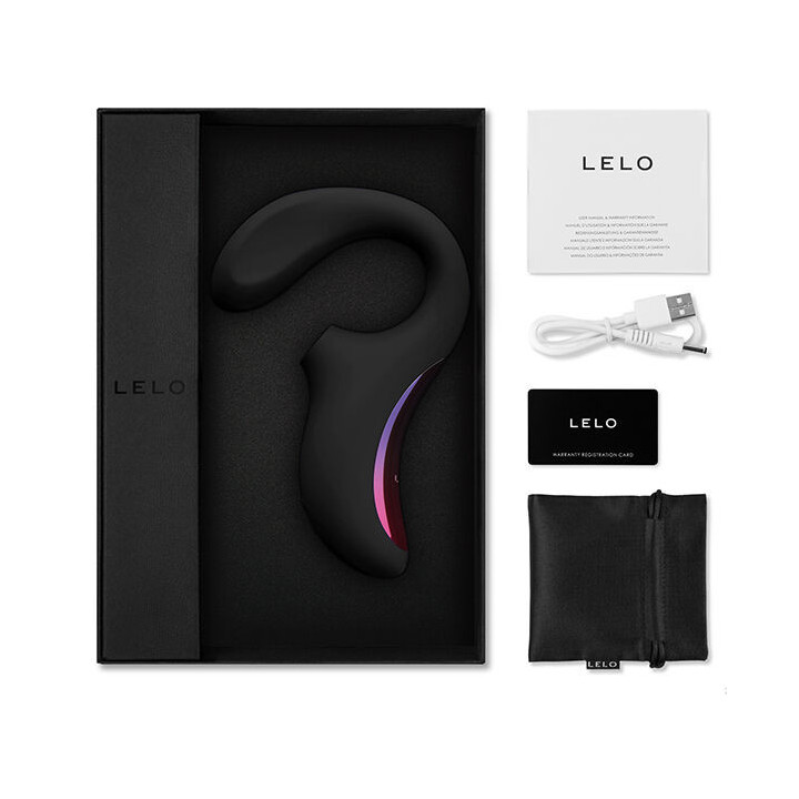 LELO - ENIGMA MASSAGER DE ESTIMULAO DE DUPLA SUCO PRETO