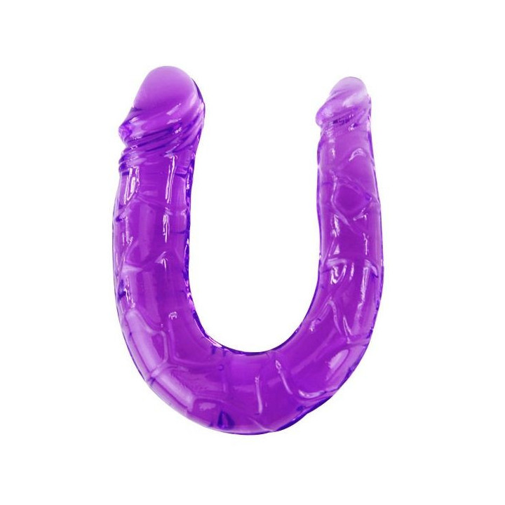BAILE - DILDO DUPLO EM GELÉIA FLEXÍVEL LILS