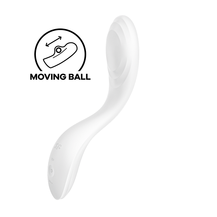 SATISFYER - VIBRADOR RRROLLING PLEASURE GSPOT BRANCO