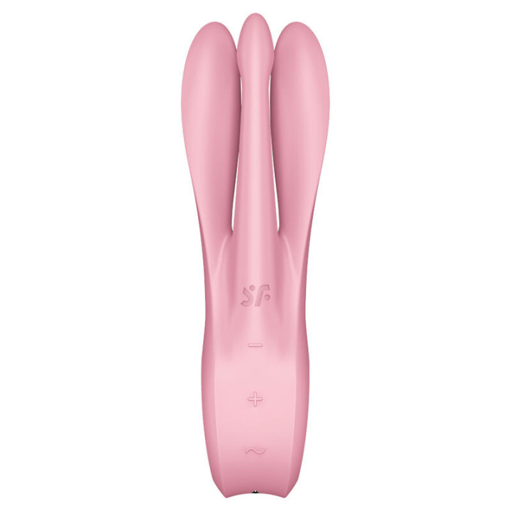 SATISFYER - VIBRADOR THREESOME 1 ROSA