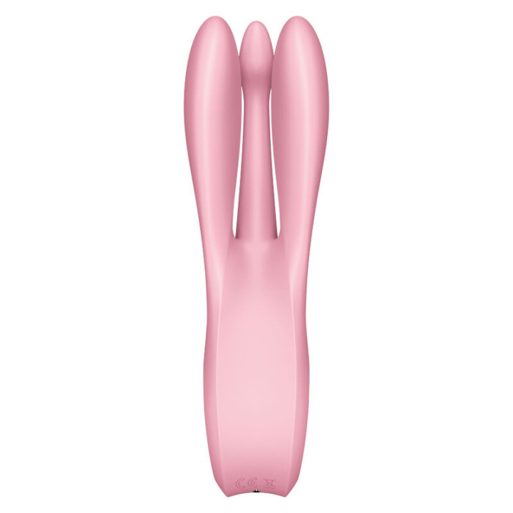 SATISFYER - VIBRADOR THREESOME 1 ROSA