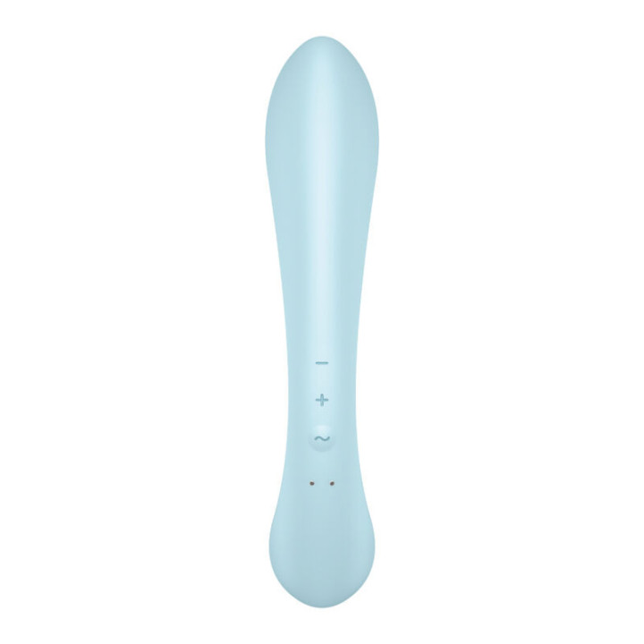 SATISFYER - VIBRAO HÍBRIDA TRIPLE OH AZUL