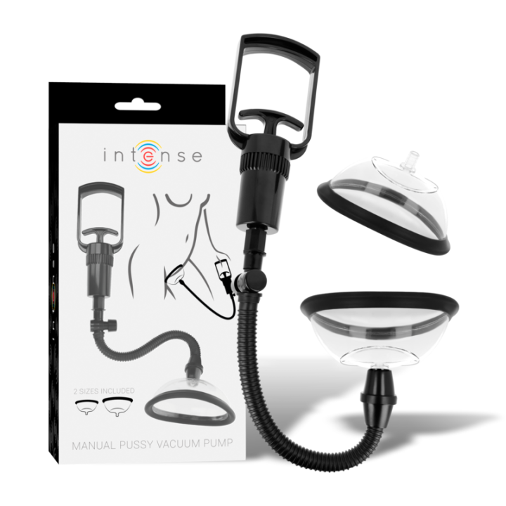 INTENSE - BOMBA VAGINAL MANUAL COM DOIS COPOS INTERCAMBIÁVEIS
