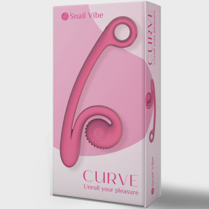 SNAIL VIBE - VIBRADOR CURVO ROSA