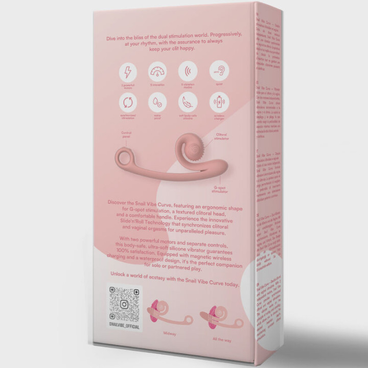 SNAIL VIBE - VIBRADOR CURVE LARANJA