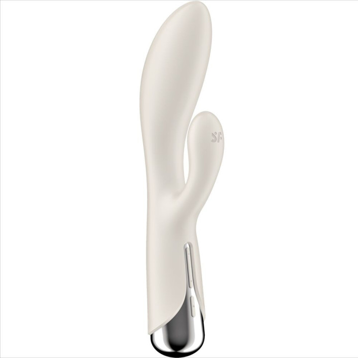 SATISFYER - SPINNING COELHO 1 CLITÓRIS E ESTIMULAO G-SPOT BEGE