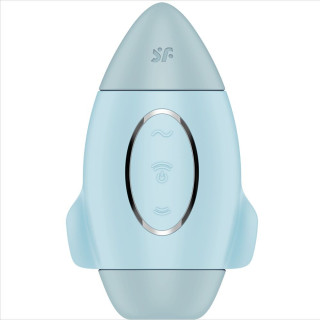 SATISFYER - VIBRADOR DE IMPULSO DUPLO PEQUENO AZUL MISSION CONTROL