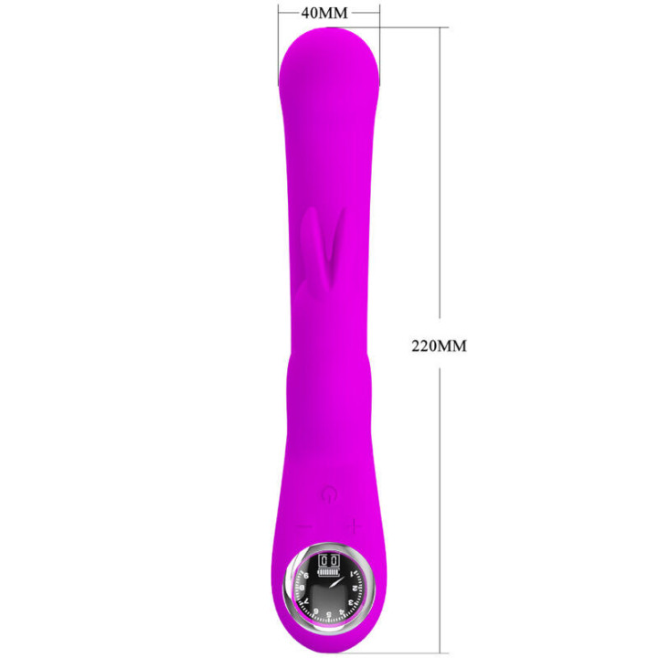 PRETTY LOVE - VIBRADOR DE COELHO LAMAR E PONTO G VIOLETA