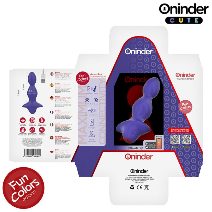 ONINDER CUTE - PLUG ANAL VIBRANTE LOVE BUTT - APLICATIVO MUNDIAL GRATUITO