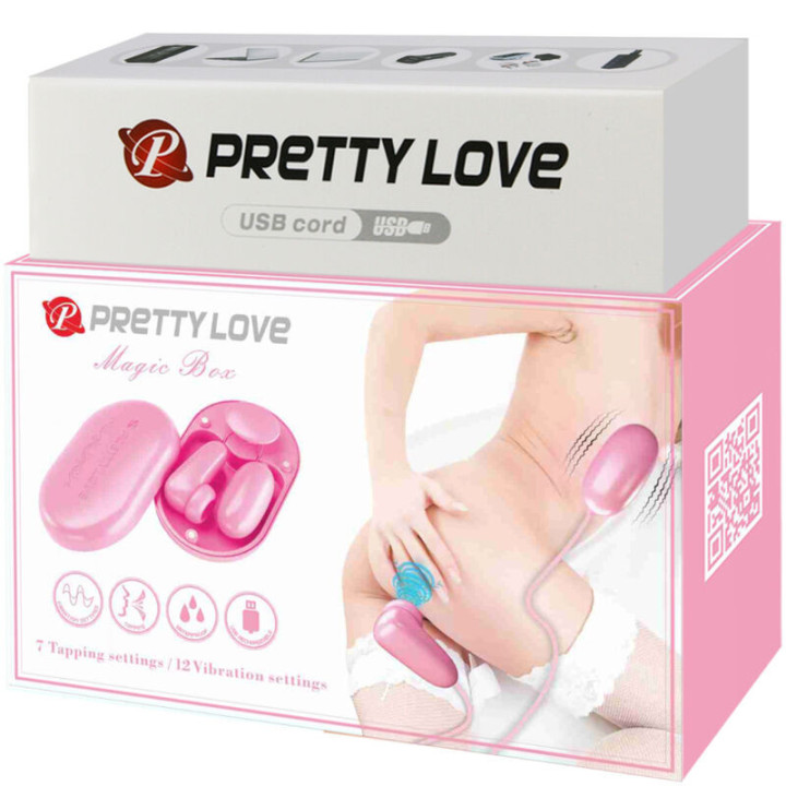 PRETTY LOVE - BALA VIBRANTE CAIXA MÁGICA E ESTIMULADOR ROSA
