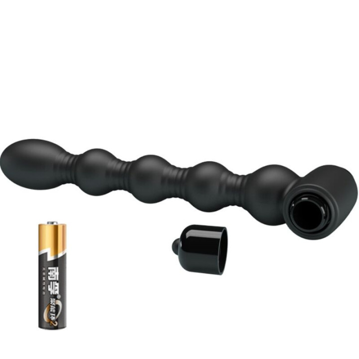 PRETTY LOVE - LYNN SILICONE ANAL PLUG 10 VIBRAÇÕES PRETO