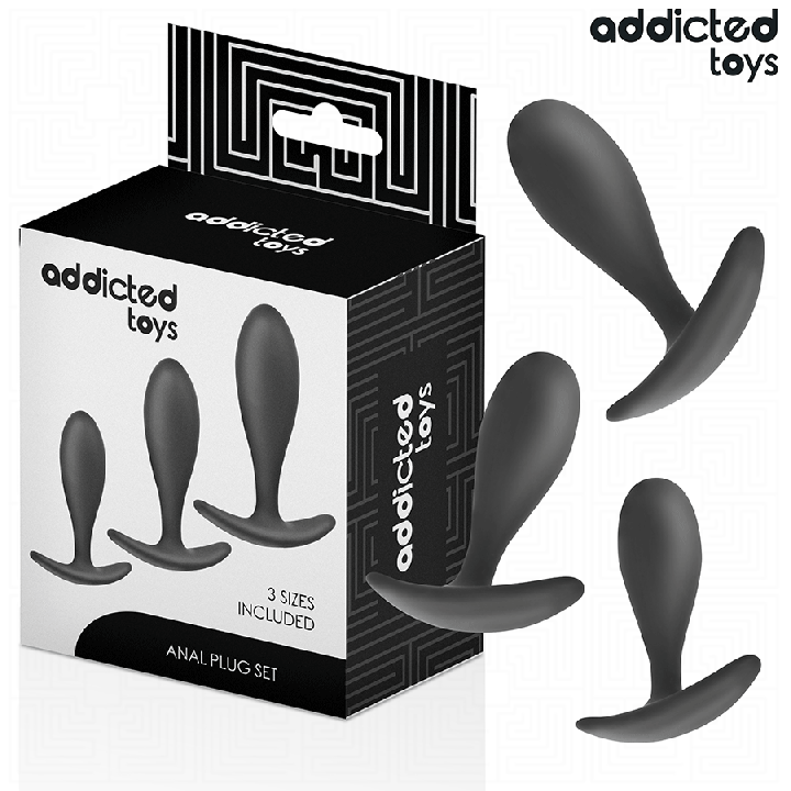 ADDICTED TOYS - CONJUNTO DE 3 PLUG ANAL MODELO 2