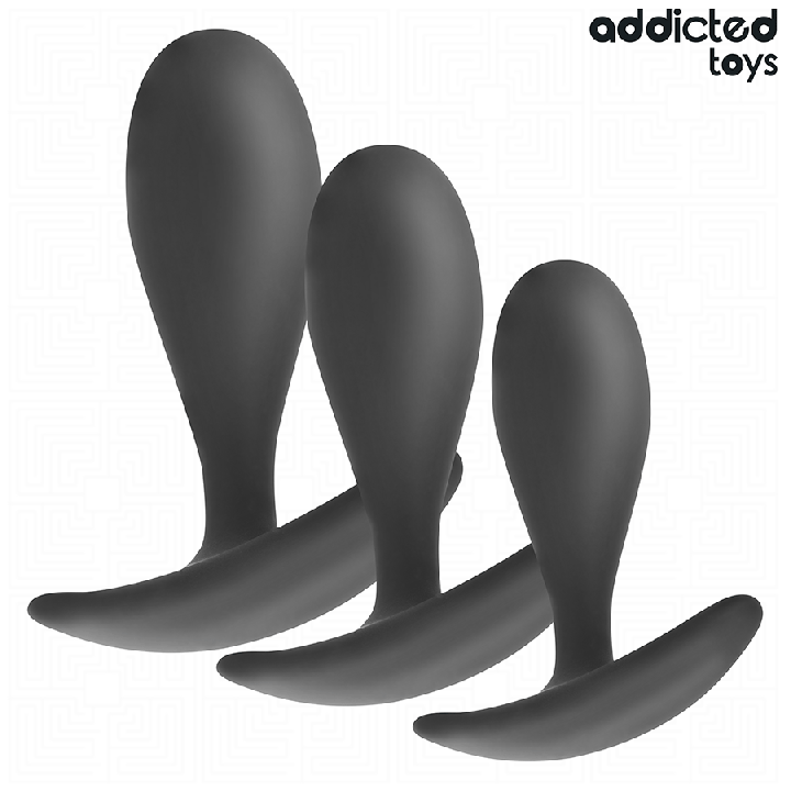 ADDICTED TOYS - CONJUNTO DE 3 PLUG ANAL MODELO 2