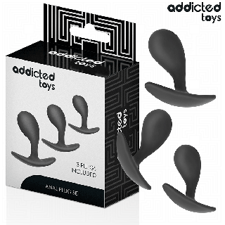 ADDICTED TOYS - CONJUNTO DE 3 PLUG ANAL MODELO 3
