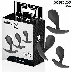ADDICTED TOYS - CONJUNTO DE 3 PLUG ANAL MODELO 3
