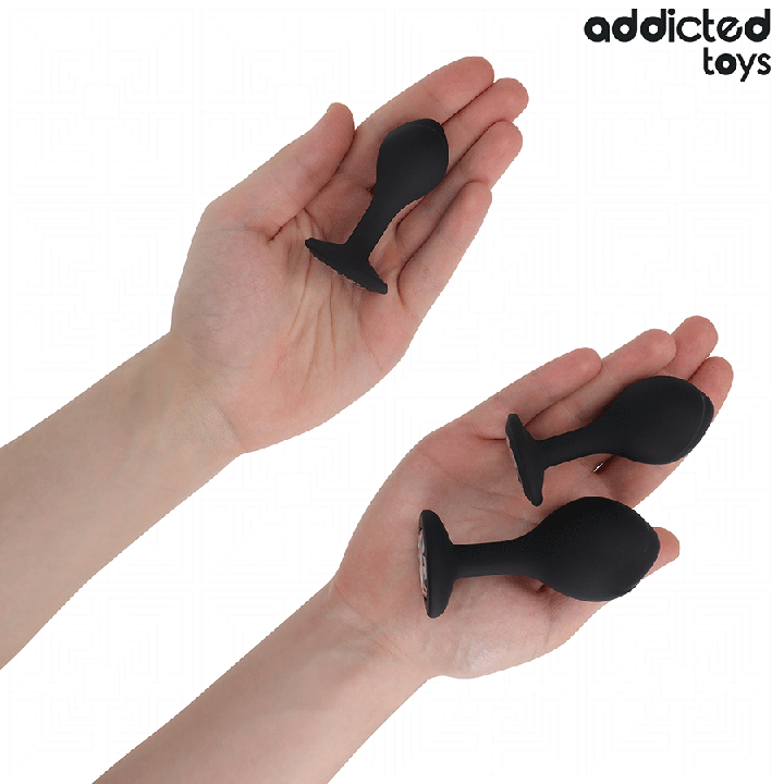ADDICTED TOYS - CONJUNTO DE 3 PLUG ANAL COM JOIA