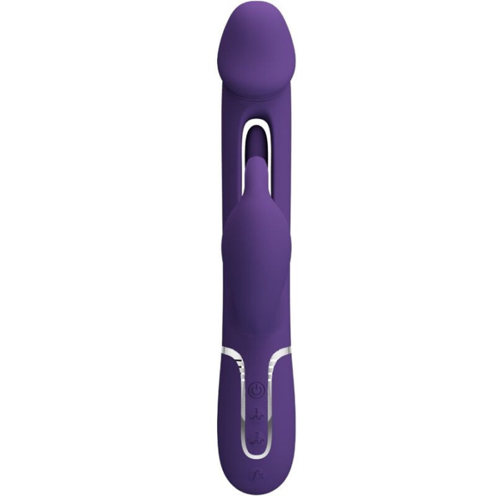 BONITO AMOR - KAMPAS COELHO VIBRADOR MULTIFUNÇÃO 3 EM 1 COM LÍNGUA VIOLETA