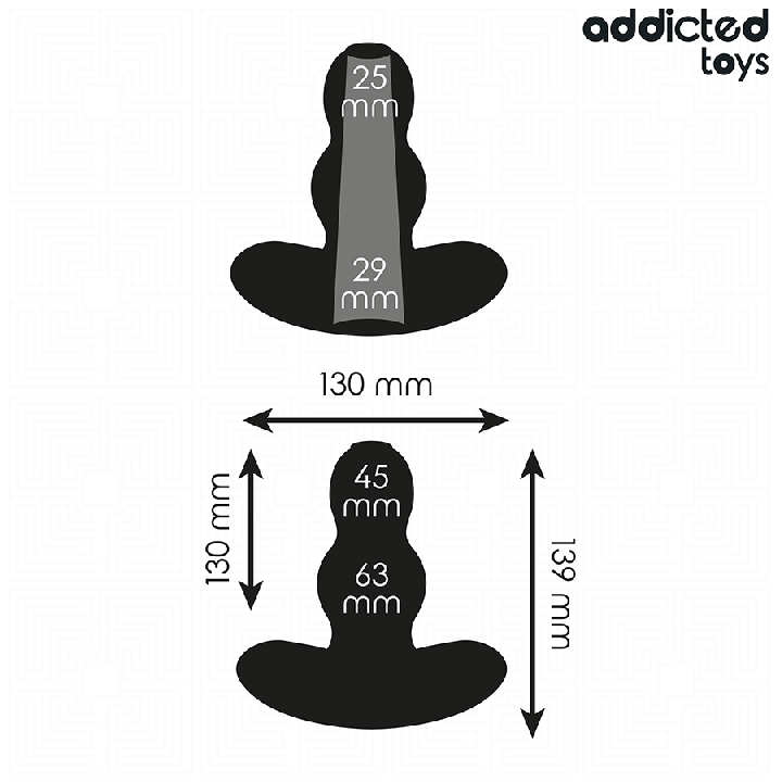ADDICTED TOYS - PLUG ANAL OCO TAMANHO XL 13.9 CM
