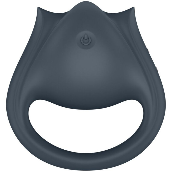 SATISFYER - PERFECT PAIR 2 MULTIVIBRANTES 2 EM 1 ANEL PARA PÊNIS E ESTIMULADOR DE DEDO CINZA