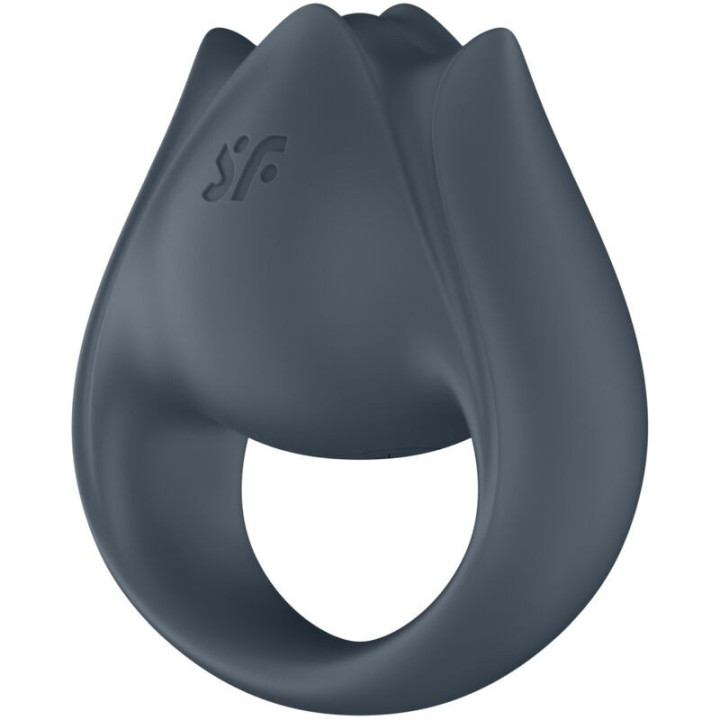 SATISFYER - PERFECT PAIR 2 MULTIVIBRANTES 2 EM 1 ANEL PARA PÊNIS E ESTIMULADOR DE DEDO CINZA