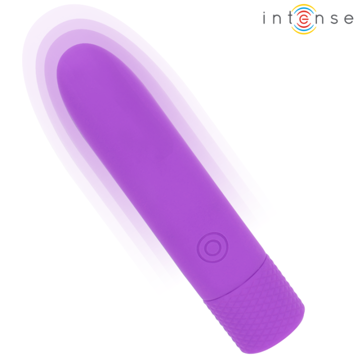 INTENSE - SYMONE  USB RECARREGÁVEL VIBRATÓRIA BULLET 8 VIBRAÇÕES ROXO 10 X 2.2 CM
