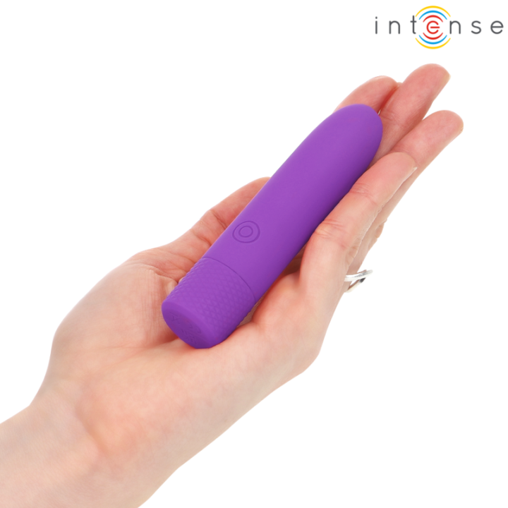INTENSE - SYMONE  USB RECARREGÁVEL VIBRATÓRIA BULLET 8 VIBRAÇÕES ROXO 10 X 2.2 CM