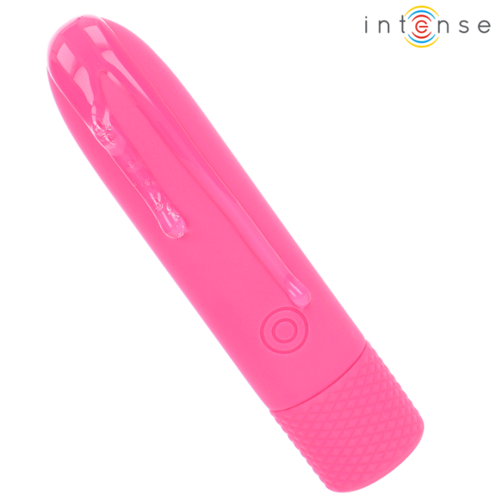 INTENSE - SYMONE  USB RECARREGÁVEL VIBRATÓRIA BULLET 8 VIBRAÇÕES ROSA 10 X 2.2 CM