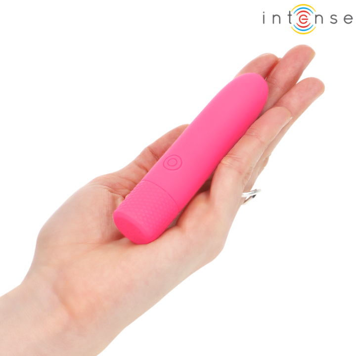 INTENSE - SYMONE  USB RECARREGÁVEL VIBRATÓRIA BULLET 8 VIBRAÇÕES ROSA 10 X 2.2 CM