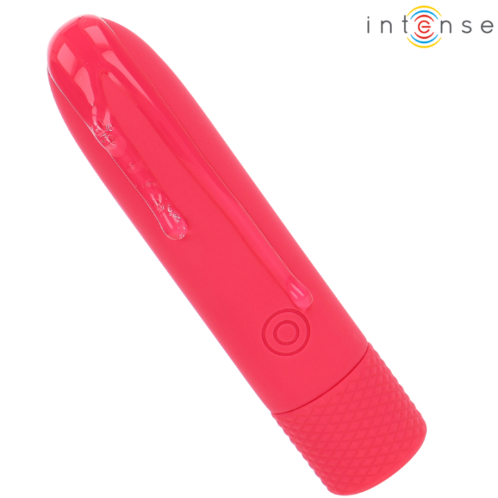 INTENSE - SYMONE USB RECARREGÁVEL VIBRATÓRIA BULLET 8 VIBRAÇÕES VERMELHO 10 X 2.2 CM