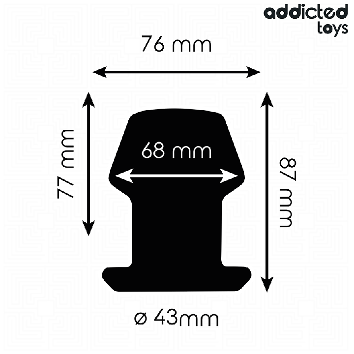 ADDICTED TOYS - PLUG ANAL EXTREMO OCO TAMANHO M 8.7 CM