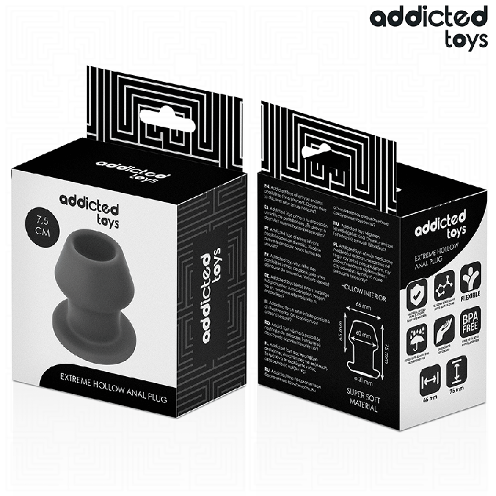 ADDICTED TOYS - PLUG ANAL EXTREMO OCO TAMANHO S 7.5 CM