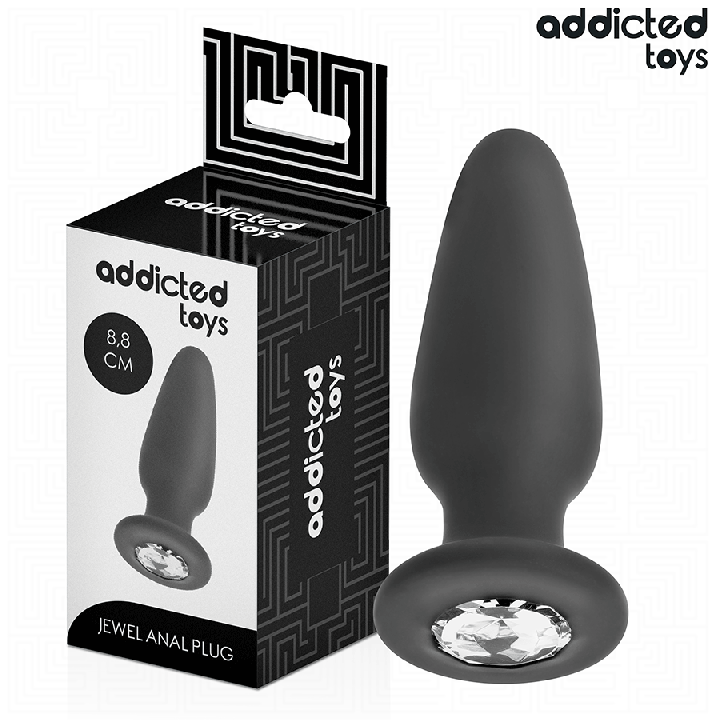 ADDICTED TOYS - PLUG ANAL COM JOIA TAMANHO S 8.8 CM