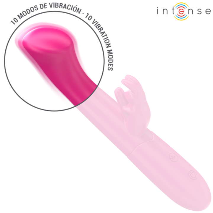 INTENSE - JULIETA RABBIT VIBRADOR 18.6 CM 10 VIBRAÇÕES ROSA