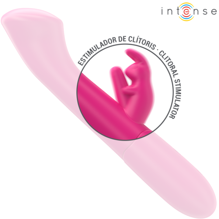 INTENSE - JULIETA RABBIT VIBRADOR 18.6 CM 10 VIBRAÇÕES ROSA