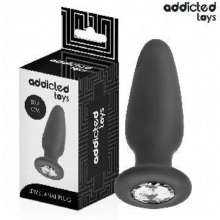 ADDICTED TOYS - PLUG ANAL COM JOIA TAMANHO M 10.4 CM