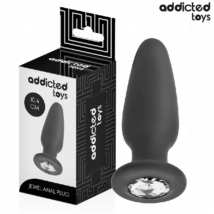 ADDICTED TOYS - PLUG ANAL COM JOIA TAMANHO M 10.4 CM