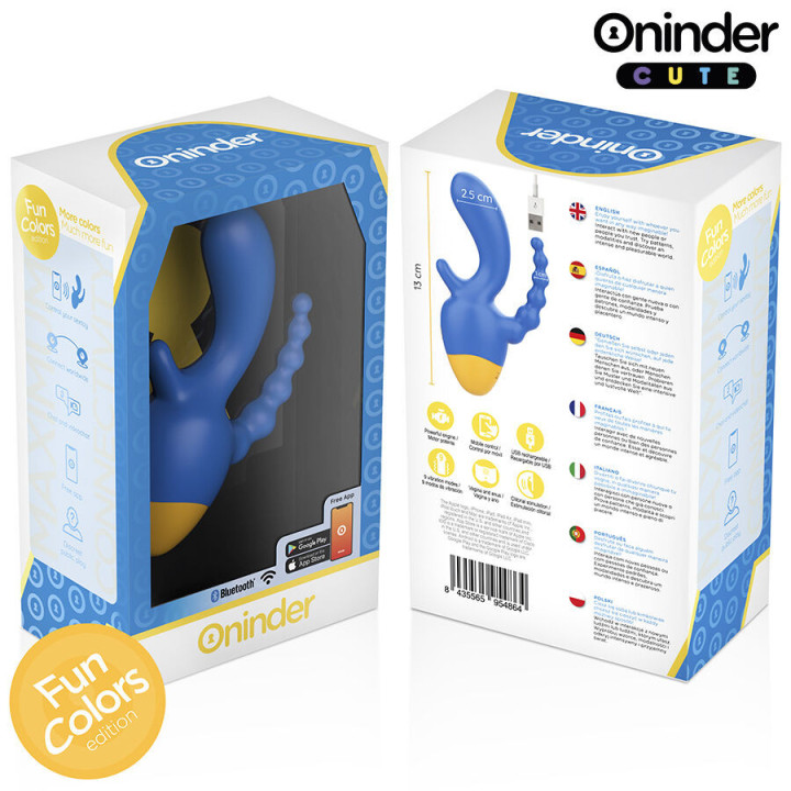 ONINDER CUTE - LOVE 3 SOME VIBRADOR TRIPLO - APLICATIVO MUNDIAL GRATUITO