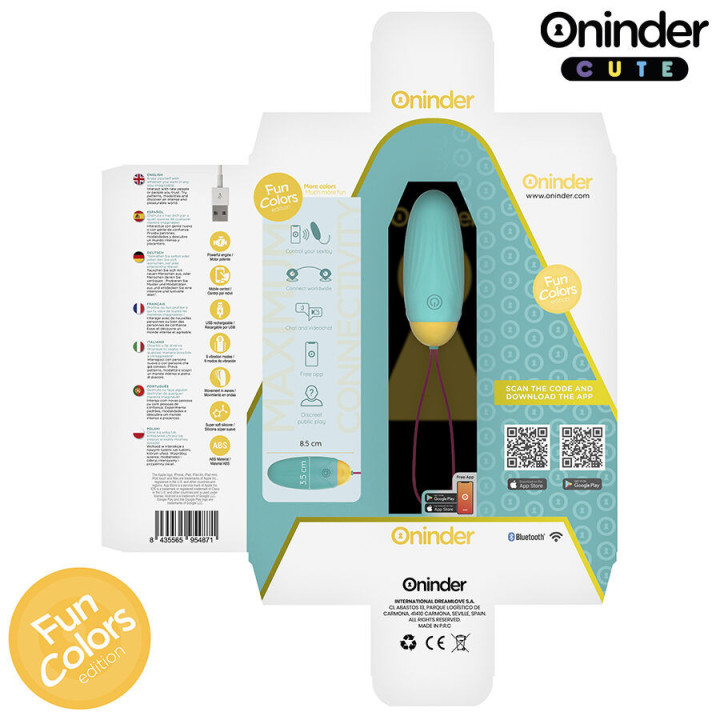 ONINDER CUTE - OVO DE SILICONE VIBRO-GIRATÓRIO LOVE PLEASURE - APLICATIVO MUNDIAL GRATUITO